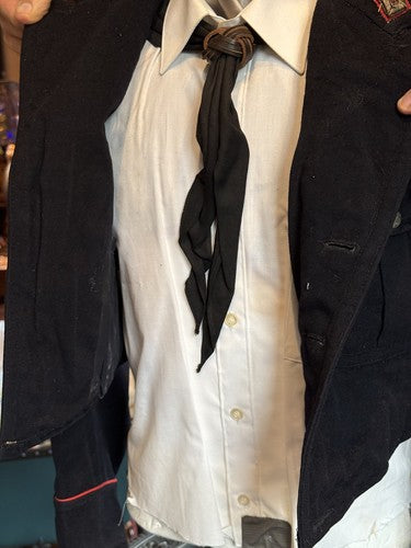 1930s German Youth Boy Scout Blue Wool Tunic Scarf Knot Ost Sudetenland Patch - Image 11