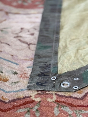 Very Rare WW2 German Splinter Camo Mosquito Net Shelter Quarter  (Zeltbahn) - Image 3