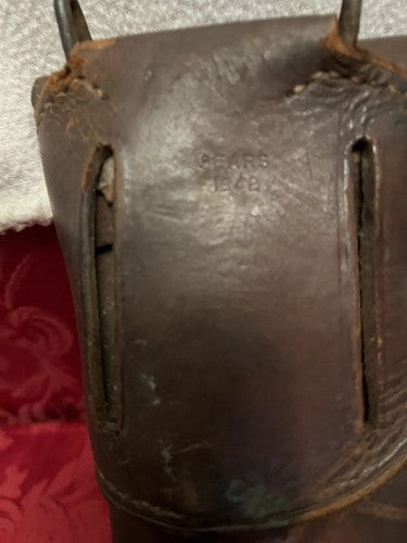 WWII US Army 1942 Sears 1911 Leather Holster Boyle Ammo Pouch Canvas Belt Mint - Image 10