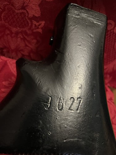 Authentic WW2 German Wehrmacht Black Buttstock MG42 MG34 #9627 Great Condition