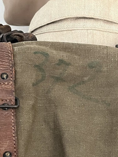 WW2 German Wehrmacht M34 Heavy Canvas Rucksack Backpack ID 2-Strap 2-Pocket - Image 6