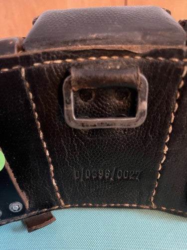 WW2 German Wehrmacht Black Leather K98 Mauser Ammo Pouch RB Nr O/0396/0027 - Image 4