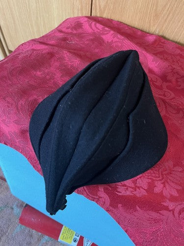 WW2 Italian GIL Youth Garrison Cap Black Wool MINT Overseas Hat Giventu Italiana - Image 8