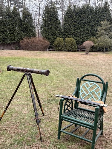Original German WW2 Afrika Korps Range Finder, Calibration Board, & Tripod - Image 9