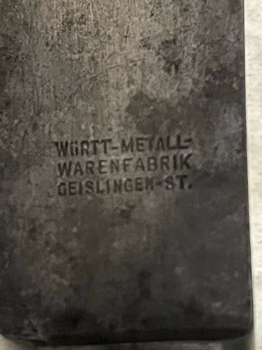 8 Rare Vintage German WW2 Dinner Knives WMF Cutlery 10" Wurttembergische Metall - Image 6