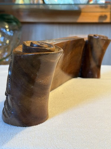 WW2 US Army Philippine Scouts Hand Carved Wood Desk Plaque Jim Spellacy AEC Mint - Image 7