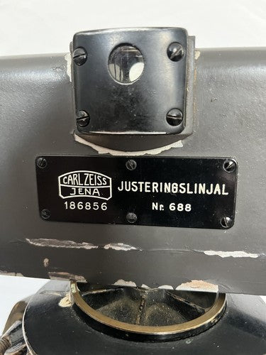 Original German WW2 Afrika Korps Range Finder, Calibration Board, & Tripod - Image 23