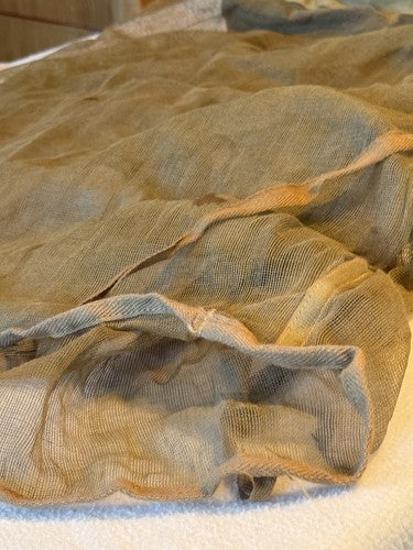 WW2 German Wehrmacht Sniper Helmet Mosquito Net Afrika Korps Mesh Olive Face - Image 2