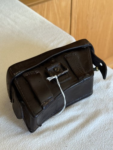 WW1 German Leather Cartridge Box Mannlicher M95 Rifle Pouch Volksturm 1945 Rare - Image 2