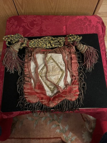 Mussolini Il Duce Trumpet Banner Guardia Pretoriana Personal Bodyguard Gold Silk - Image 7