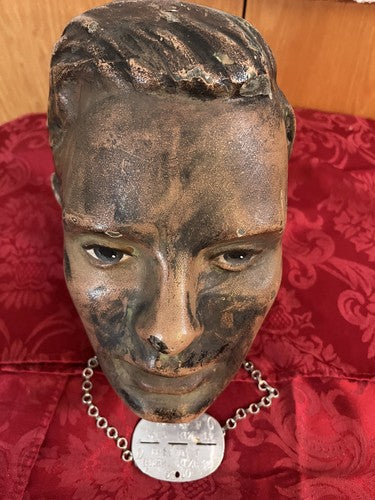 Authentic WW2 German aluminum dog tag company commander #5190 - Image 3