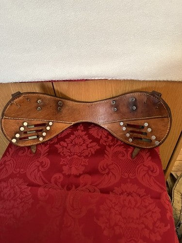 WW2 German Cavalry Leather Sattel Uberwurf M34 Overthrow Coupling Device Replica - Image 3