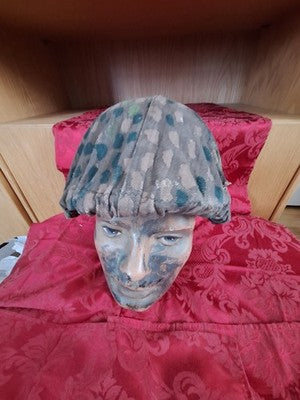 WW2 German Pea Dot 44 Camo HBT Helmet Cover Field Made Erbsenmuster Stamped - Image 15