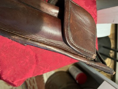 V.Rare Pair WW1 German Cavalry Saddlebags Reissued WW2 Troops Leather - Image 10