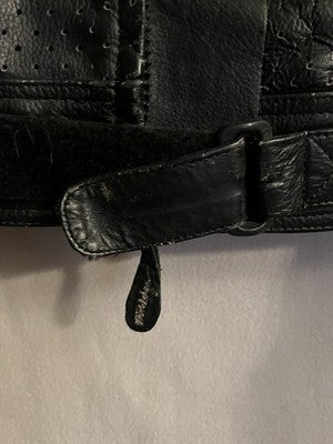 Fieldsheer Padded Red Leather Motorcycle Jacket European Style XL Size 52 Mens - Image 10