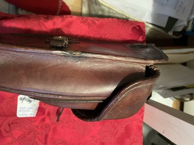 V.Rare Pair WW1 German Cavalry Saddlebags Reissued WW2 Troops Leather - Image 11