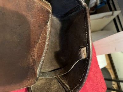 V.Rare Pair WW1 German Cavalry Saddlebags Reissued WW2 Troops Leather - Image 13