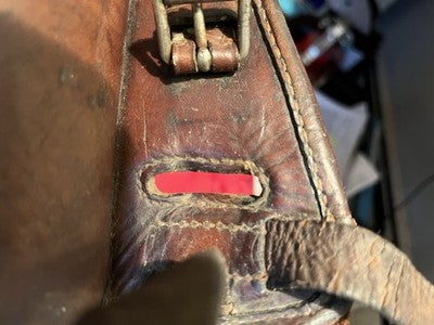 V.Rare Pair WW1 German Cavalry Saddlebags Reissued WW2 Troops Leather - Image 8