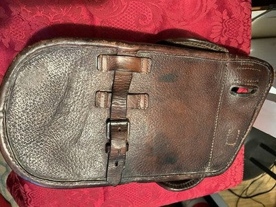 V.Rare Pair WW1 German Cavalry Saddlebags Reissued WW2 Troops Leather - Image 12