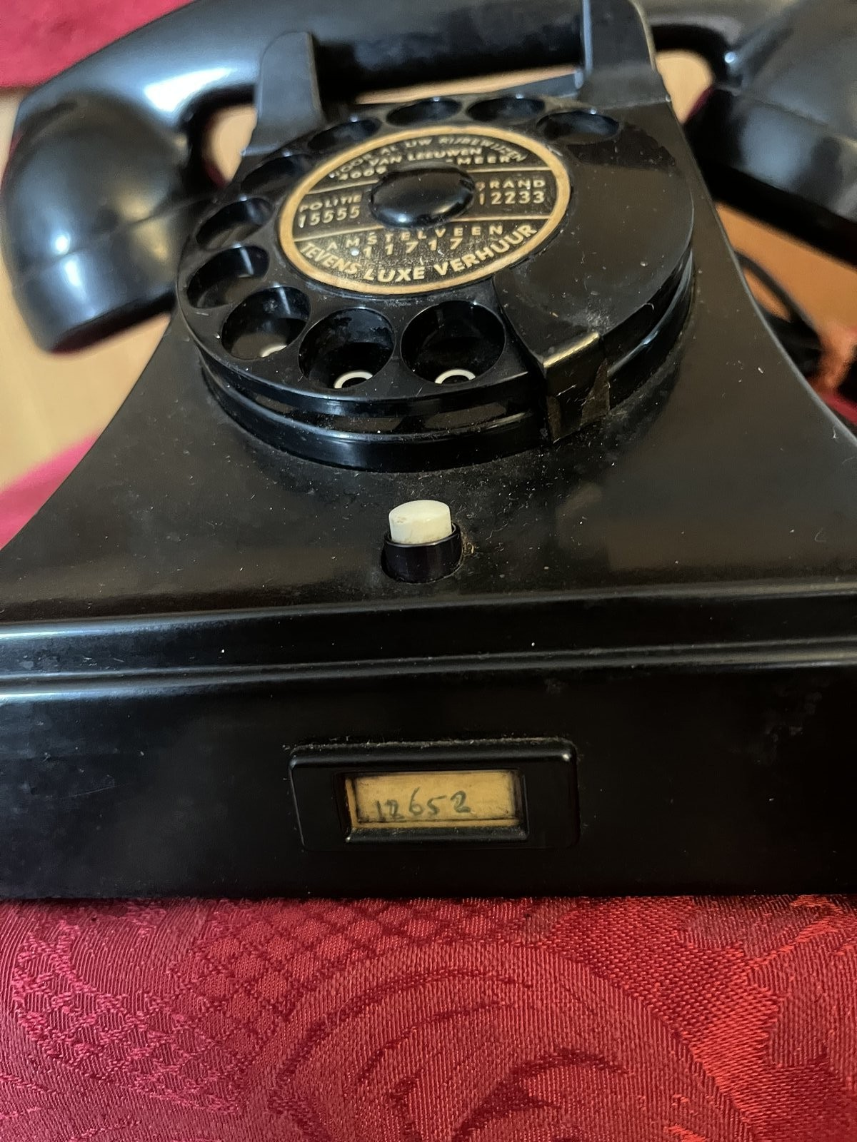 Vintage WW2 Swedish Ericsson Rotary PRT Dutch German Field Telephone MINT 4 - Image 3