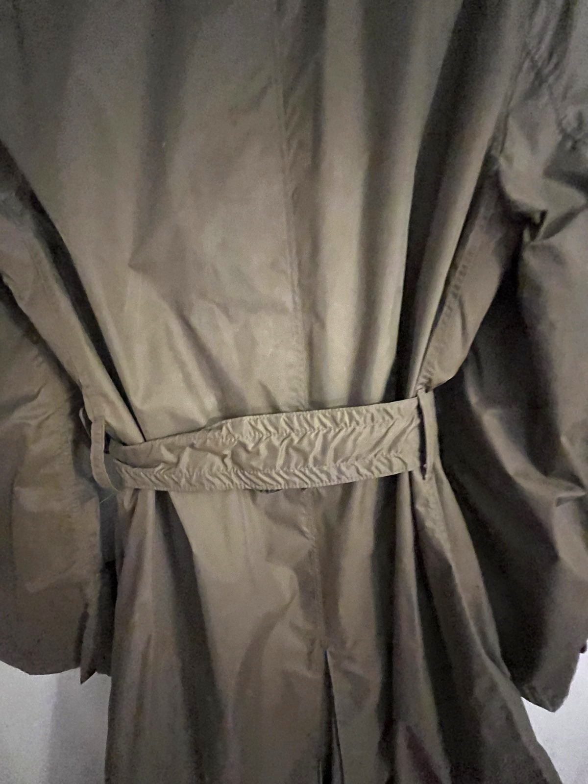 WW2 US Army Officer Lightweight Raincoat Taupe 44L Hallberg Stock 8405-634-4927 - Image 7