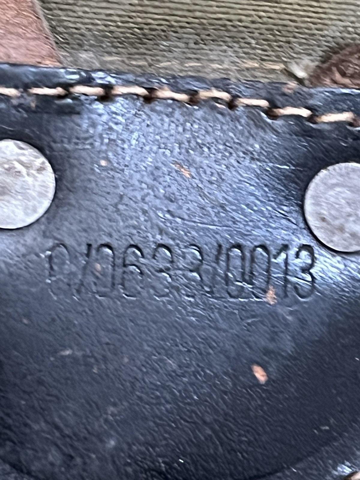 WW2 German Wehrmacht 1941 Olive Canvas Rucksack Backpack Maker Marked DAK Africa - Image 6