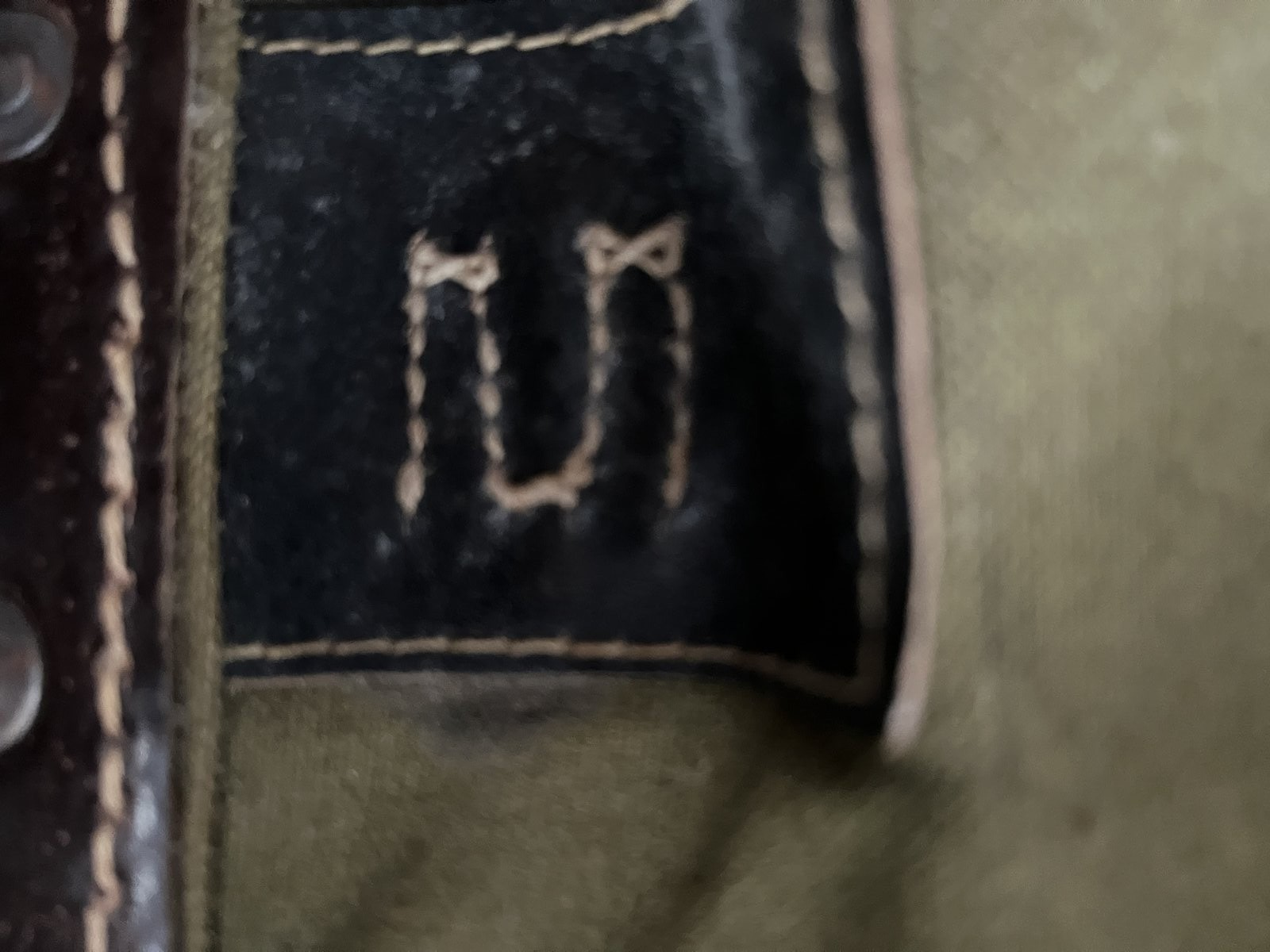 WW2 German Wehrmacht 1941 Olive Canvas Rucksack Backpack Maker Marked DAK Africa - Image 8