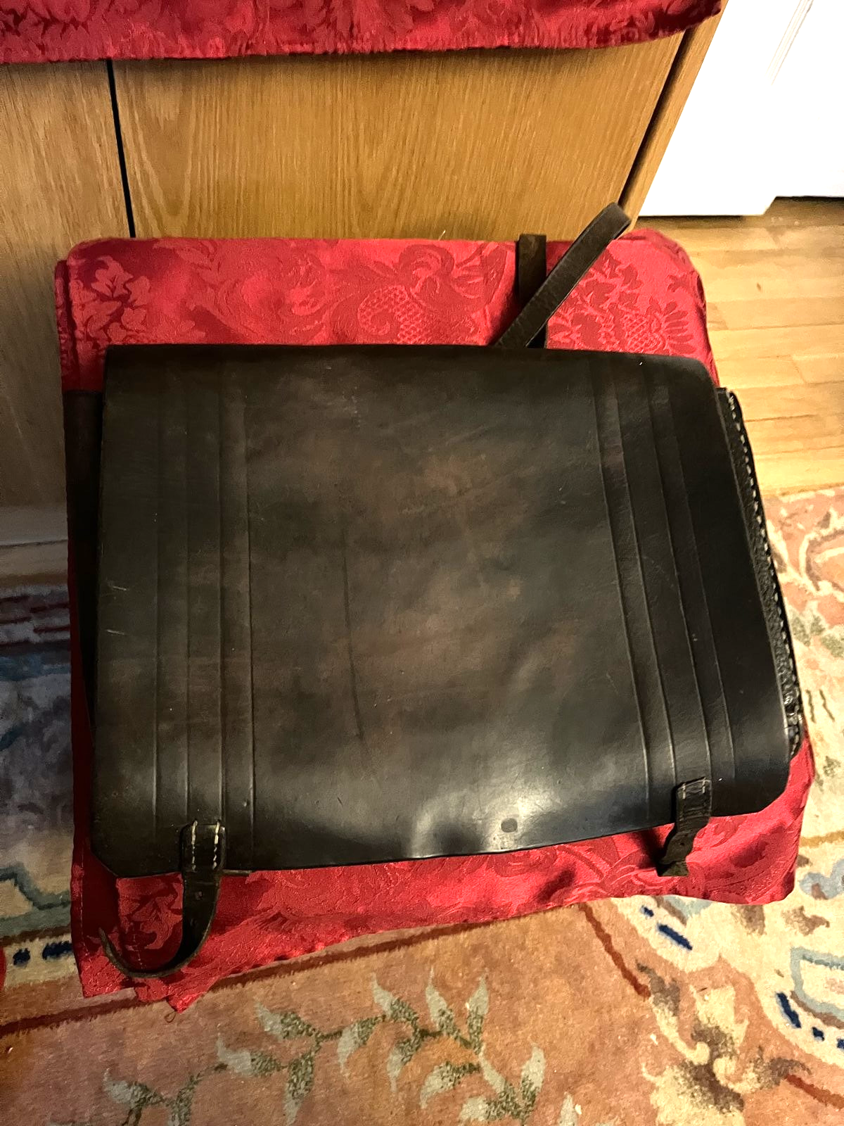 Pre-WW2 German Youth Leather School Bag Backpack Brown Tin Drum Movie Prop - Image 9