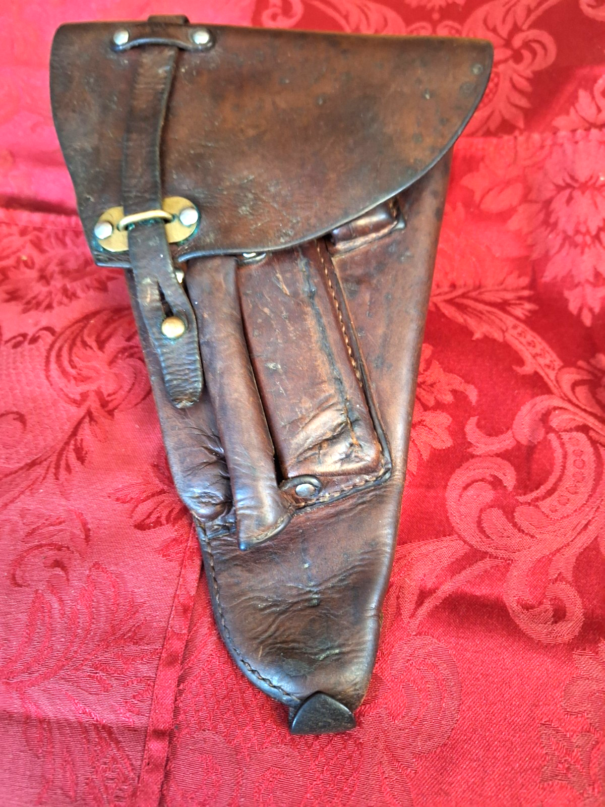 Original WW2 Finnish Air Force Pilots Leather Lahti Pistol Holster