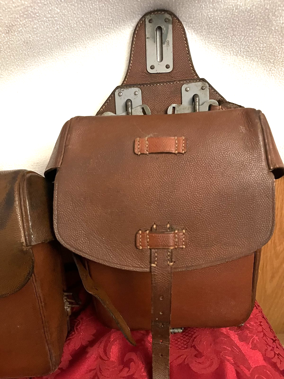 WW2 German Wehrmacht Packtaschen 40 Cavalry Saddlebags cxb 40 Ebensberg 1942 - Image 3