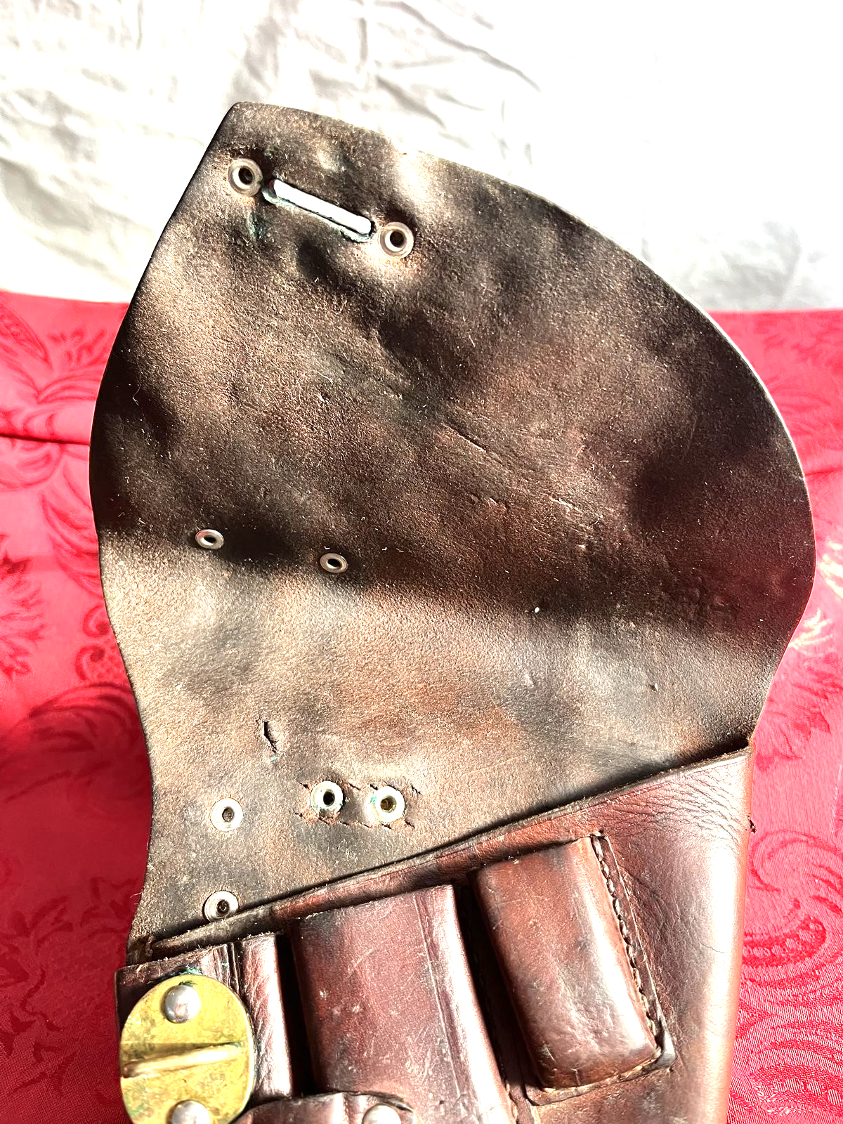 Original WW2 Finnish Air Force Pilots Leather Lahti Pistol Holster - Image 5