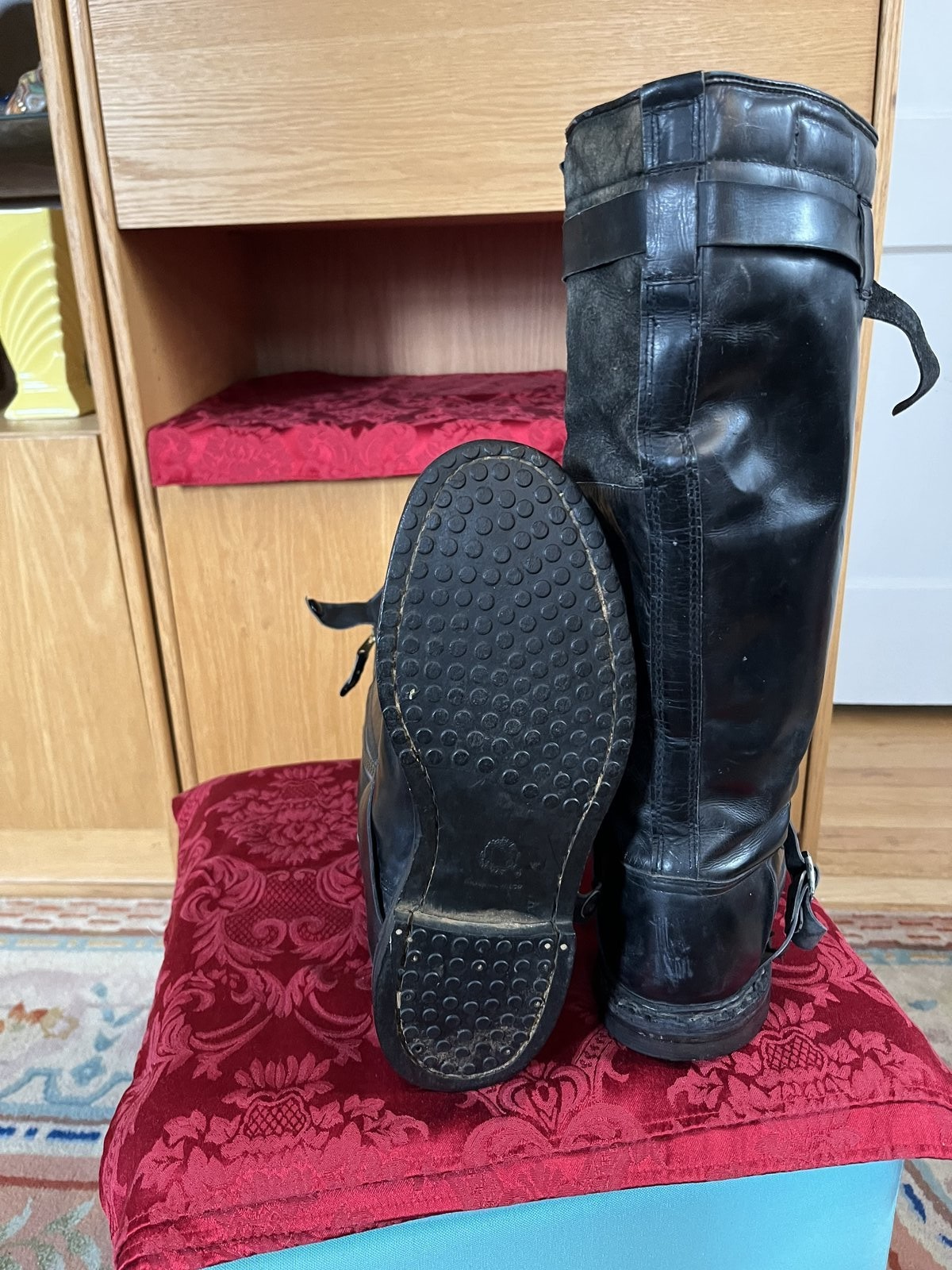 WW2 German Luftwaffe High-Altitude Leather Flight Boots Willop Nokel Heated 11 - Image 4