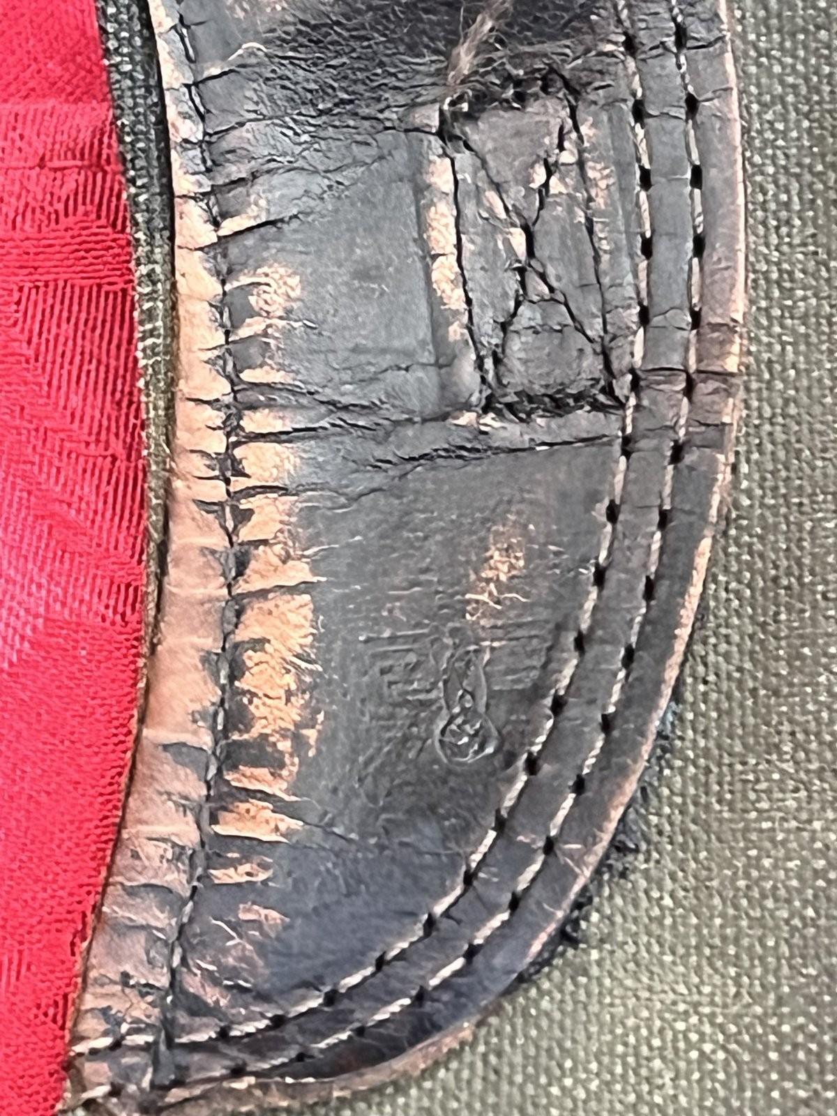 WW2 German Wehrmacht 1942 Low Boot Gaiters Leggings Canvas Leather Aluminum Pair - Image 9