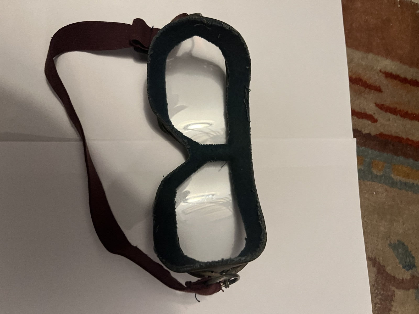 Vintage Soviet Military Tank Goggles Glass Vented USSR 1985 Cold War 12.4.013-85 - Image 8