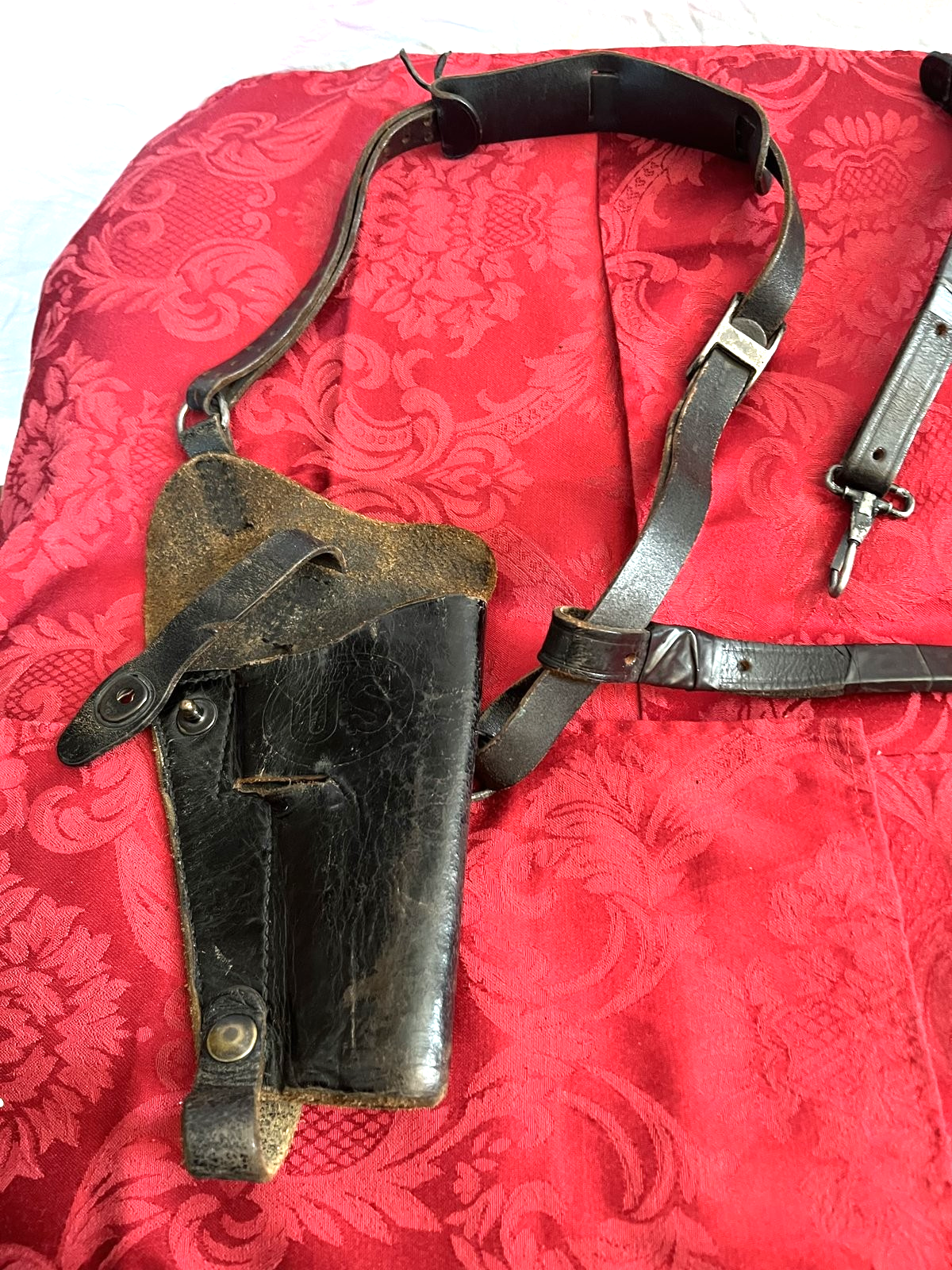 1911A1 Leather Shoulder Holster M-7 Vietnam Hunter Corp 7791527 US GI Field Gear - Image 3