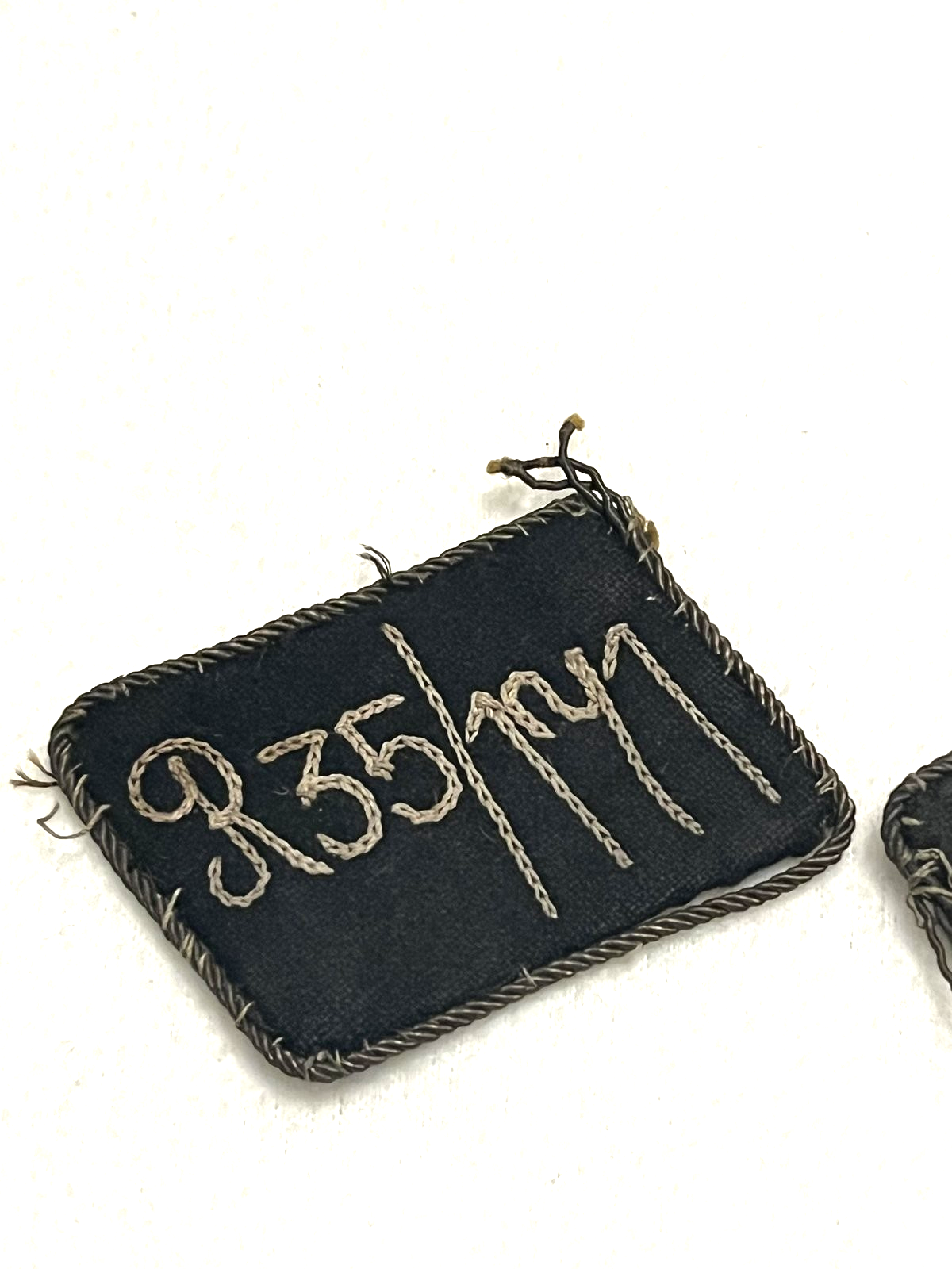 WW2 German SA Stormtrooper Brownshirts Collar Tabs Rank Oberscharfuhrer RZM Tag