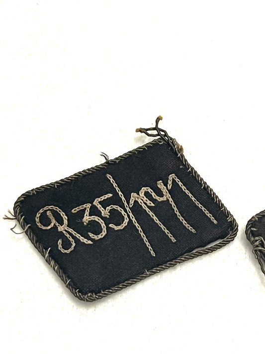 WW2 German SA Stormtrooper Brownshirts Collar Tabs Rank Oberscharfuhrer RZM Tag