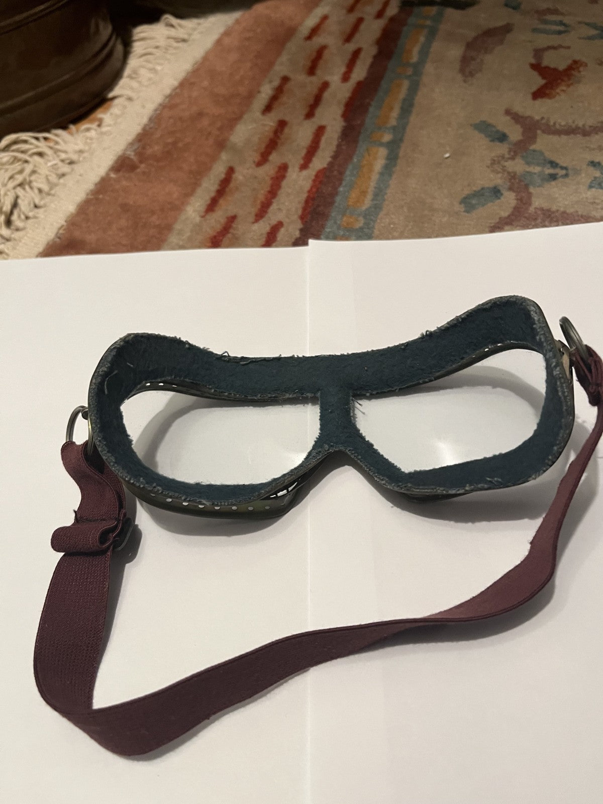 Vintage Soviet Military Tank Goggles Glass Vented USSR 1985 Cold War 12.4.013-85 - Image 7