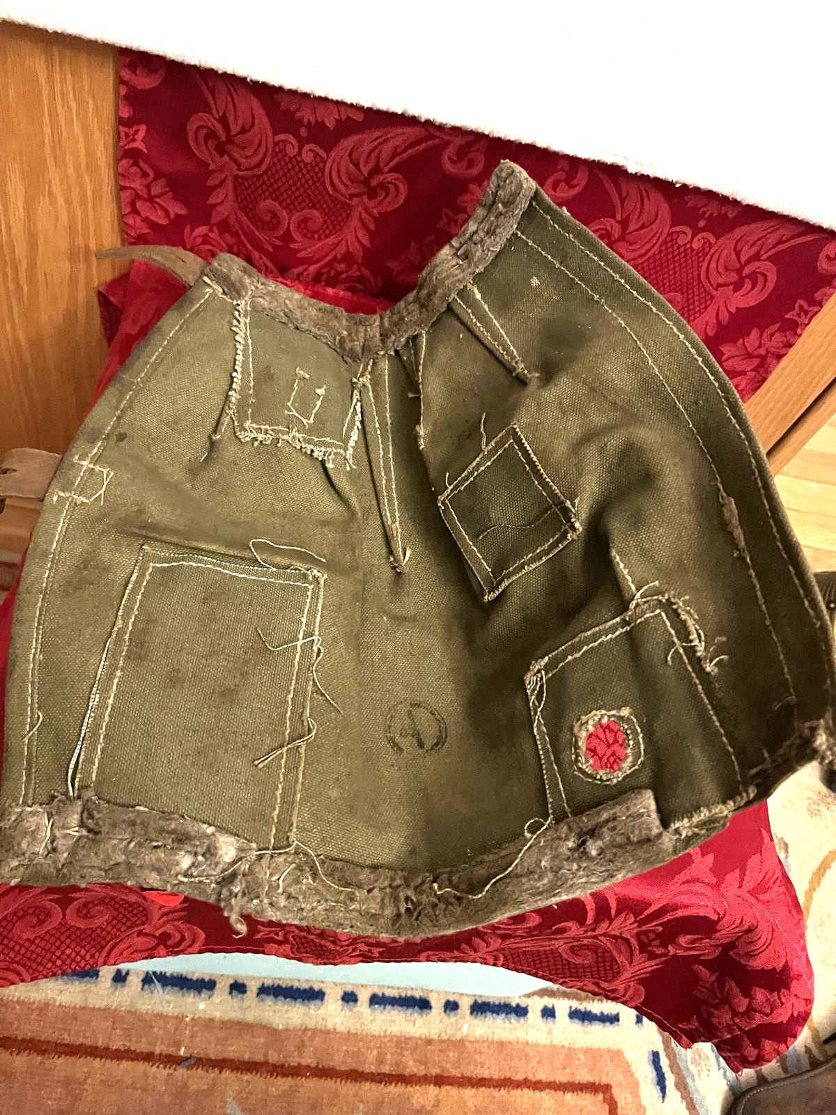 WW2 German Wehrmacht MG42 Canvas Leather Action Cover Breach Eagle Stamp - Image 4