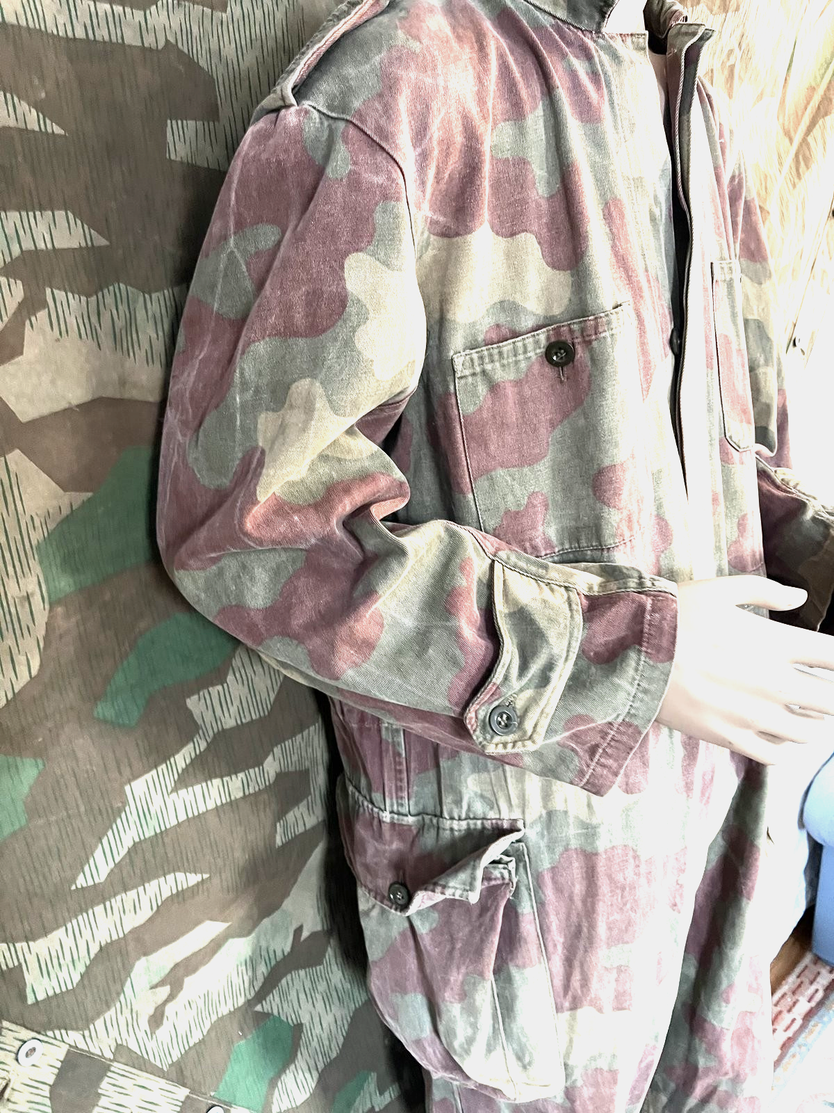 German WW2 Italian Telo Mimetico Camo Panzer Tanker Coverall Suit 44-46 Cotton - Image 3