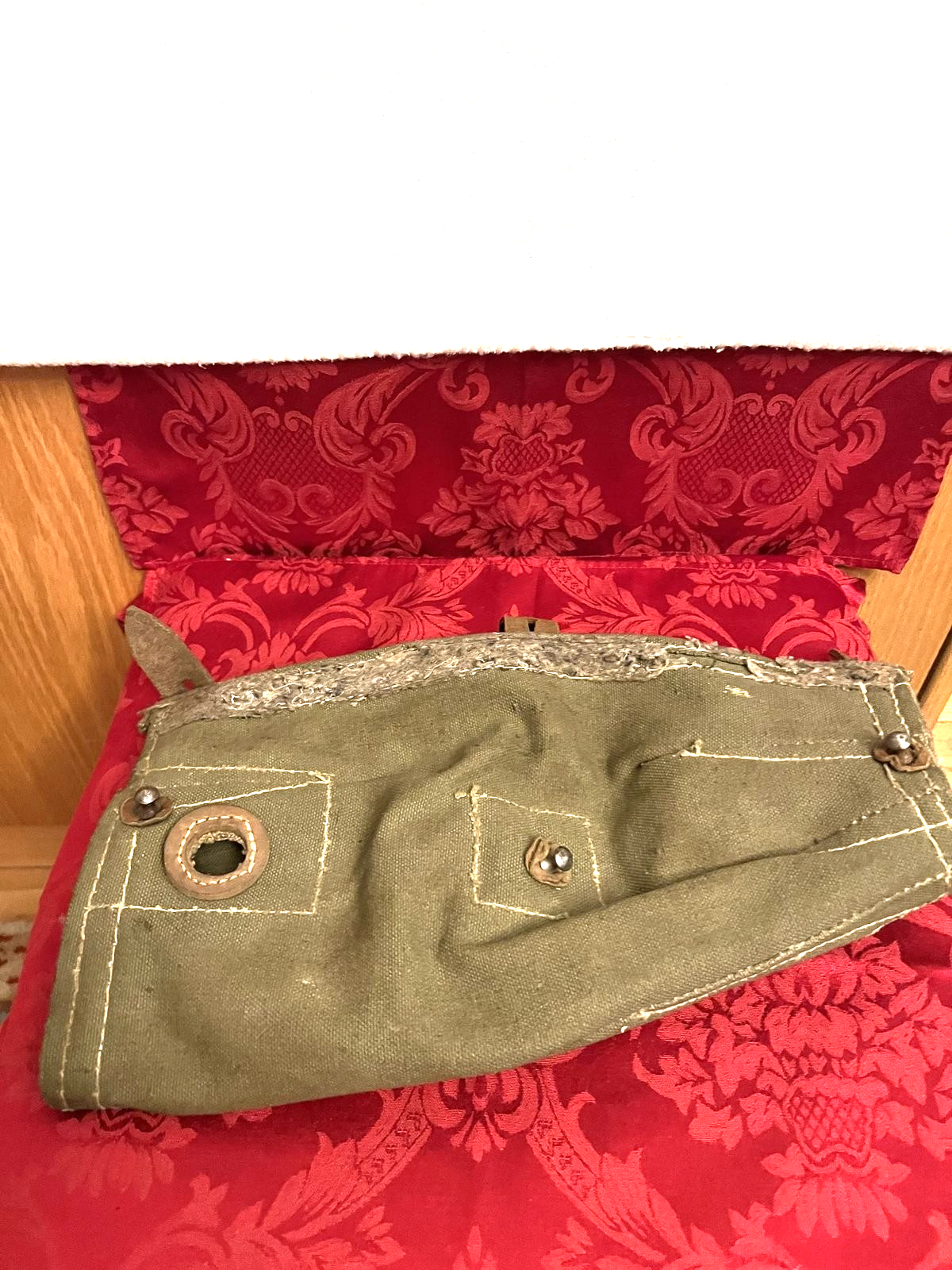 WW2 German Wehrmacht MG42 Canvas Leather Action Cover Breach Eagle Stamp - Image 3