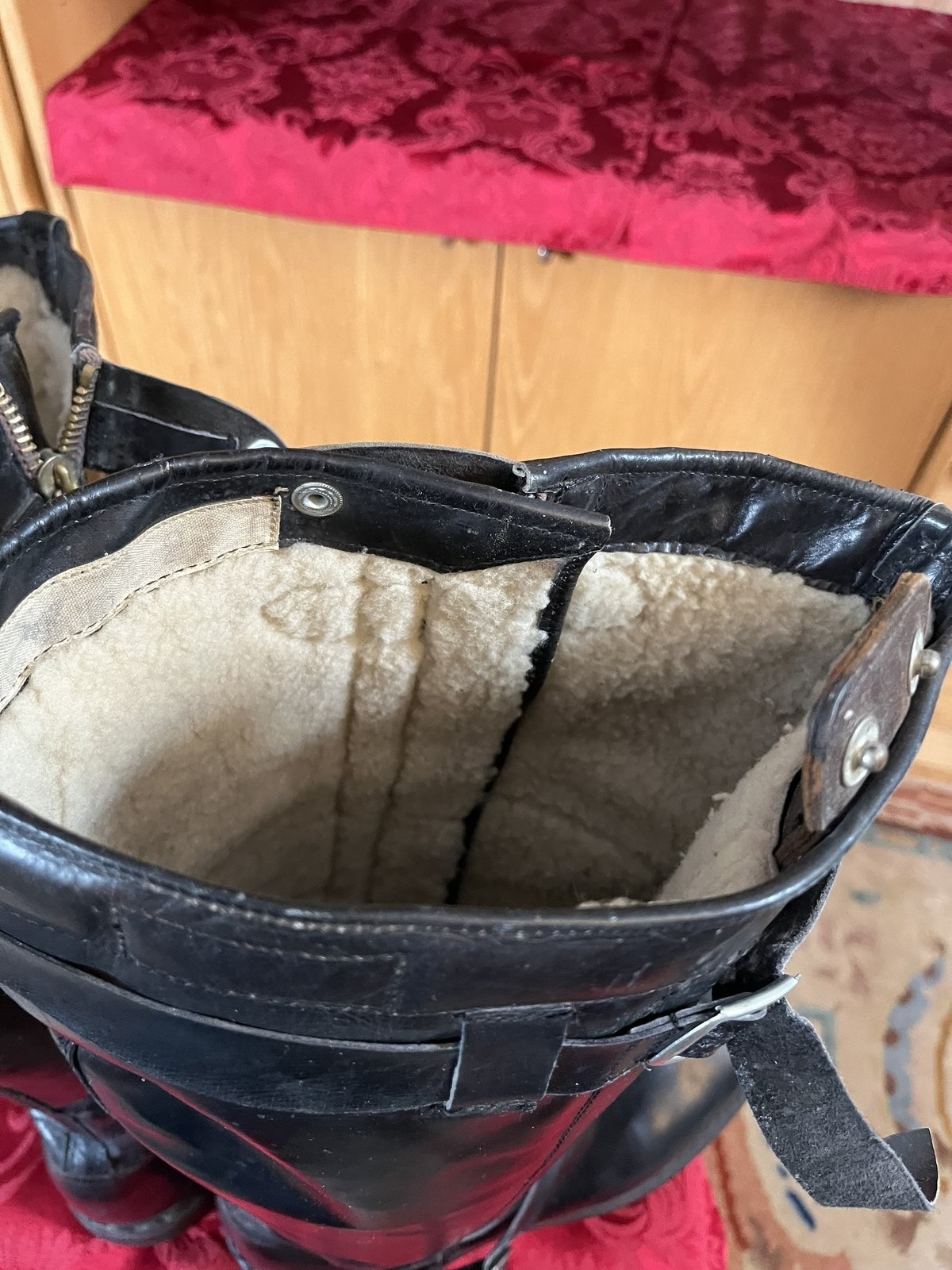 WW2 German Luftwaffe High-Altitude Leather Flight Boots Willop Nokel Heated 11 - Image 5