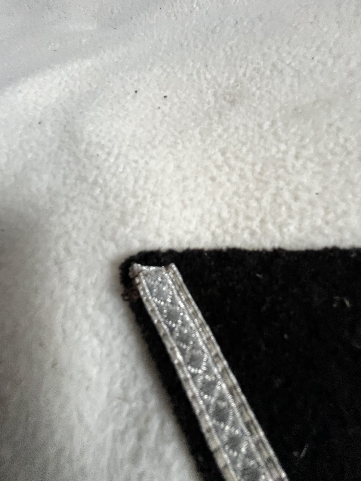 Original German WW2 Sturmmann Rank Patch Waffen Elite Black Wool M36 Silver Rank - Image 7