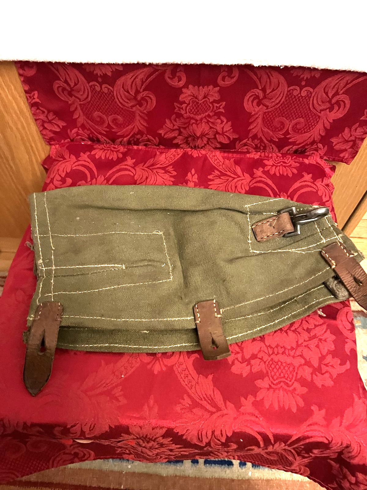 WW2 German Wehrmacht MG42 Canvas Leather Action Cover Breach Eagle Stamp