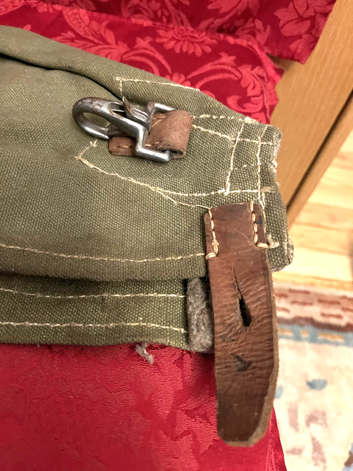 WW2 German Wehrmacht MG42 Canvas Leather Action Cover Breach Eagle Stamp - Image 9