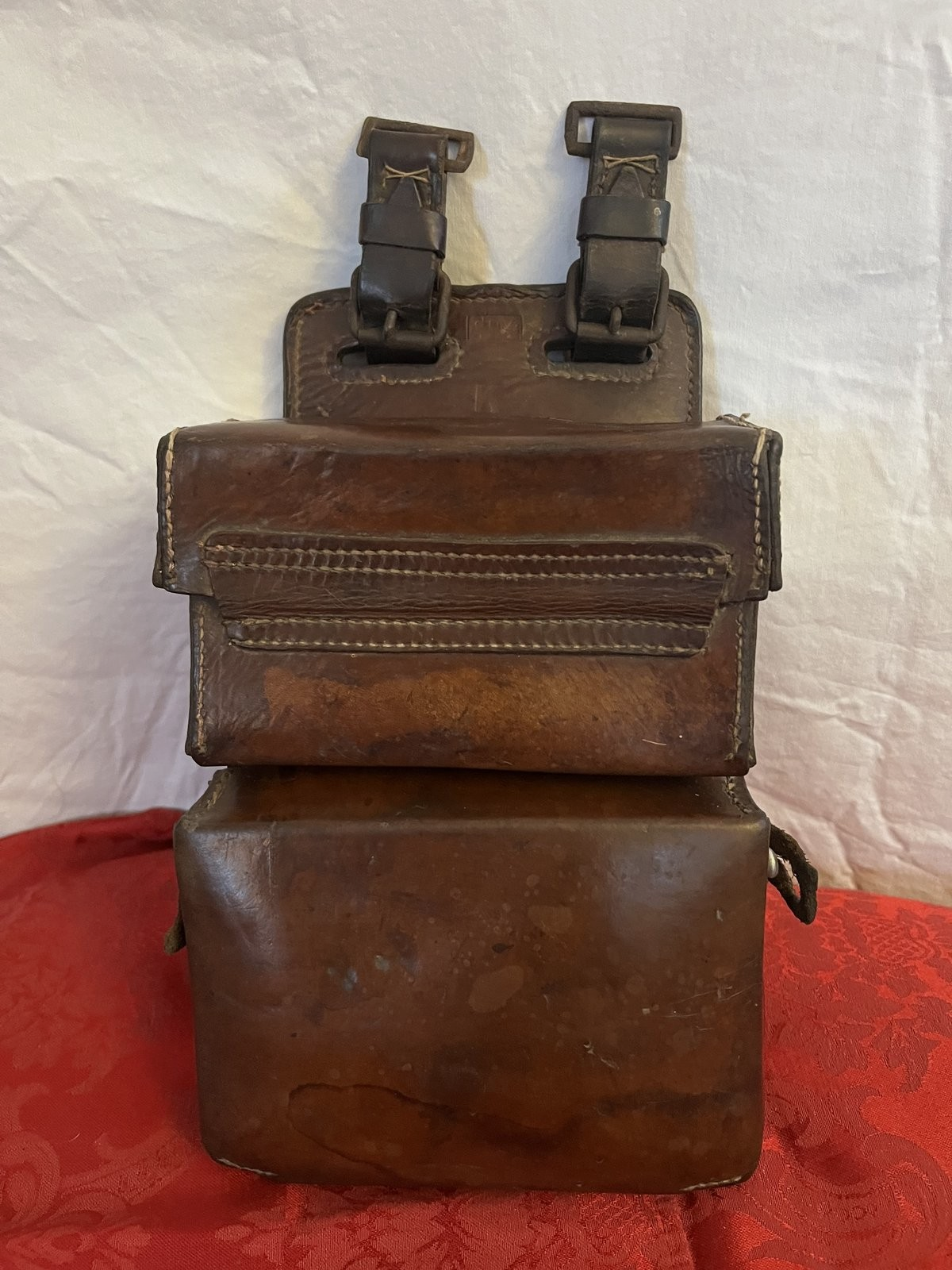 German WW2 Leather Medical Pouch Kavallerie dny 1941 K.Bollmann Cavalry