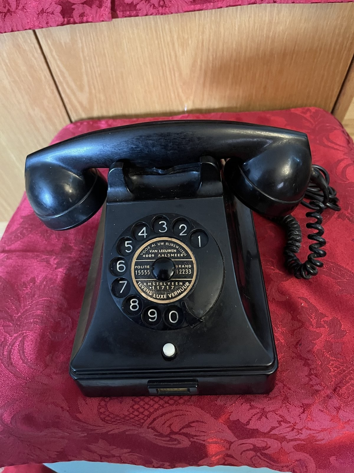 Vintage WW2 Swedish Ericsson Rotary PRT Dutch German Field Telephone MINT 4