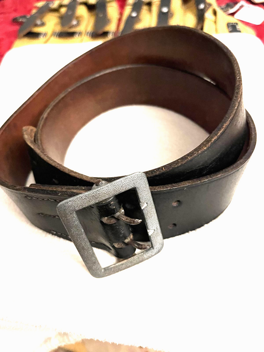 100 % Original  German  Wehrmacht  WW2  Officer  Double Claw  Leather  Belt